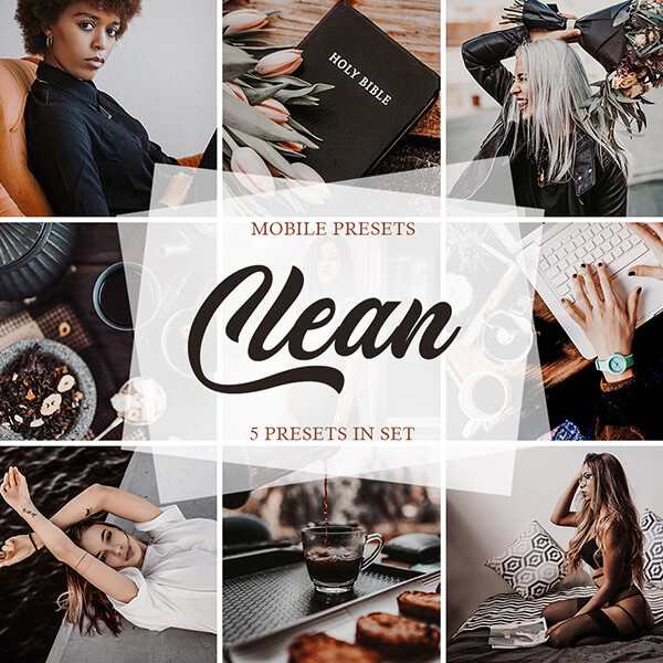 banner mobile presets clean collection