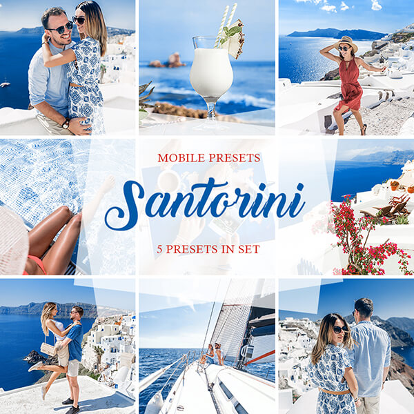 banner mobile presets santorini collection