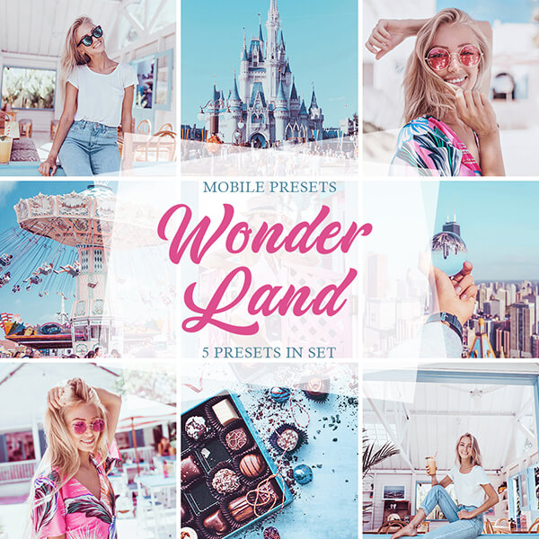 banner mobile presets wonderland collection
