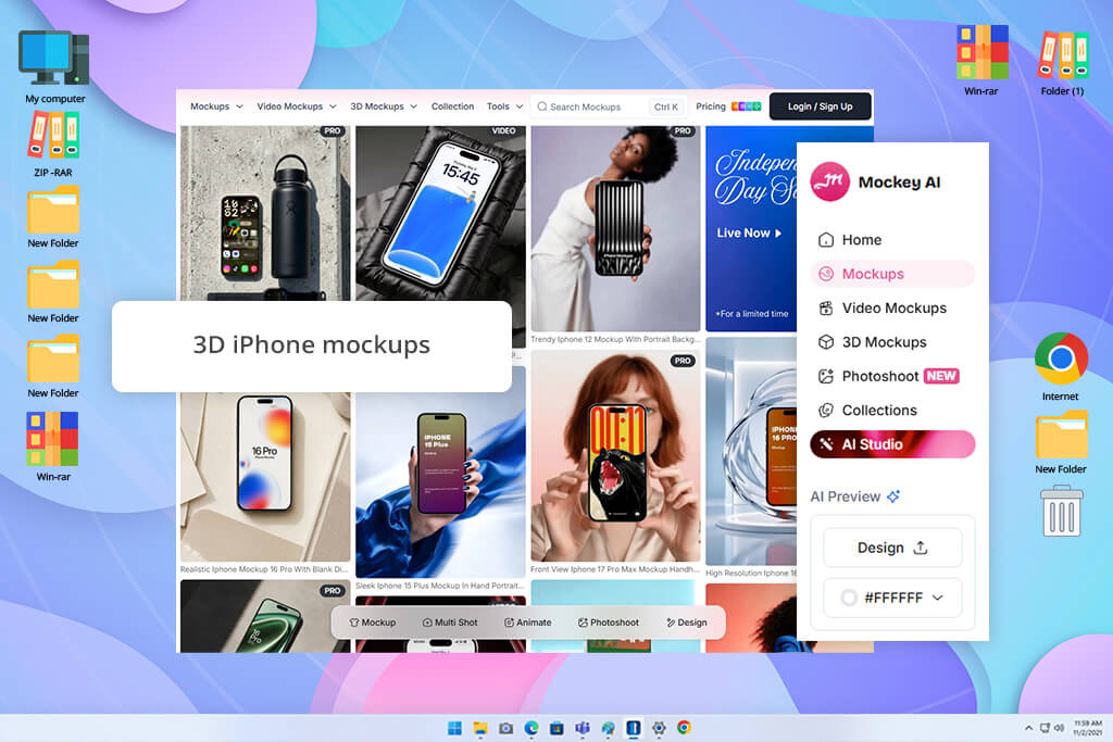 mockey iphone mockup generator