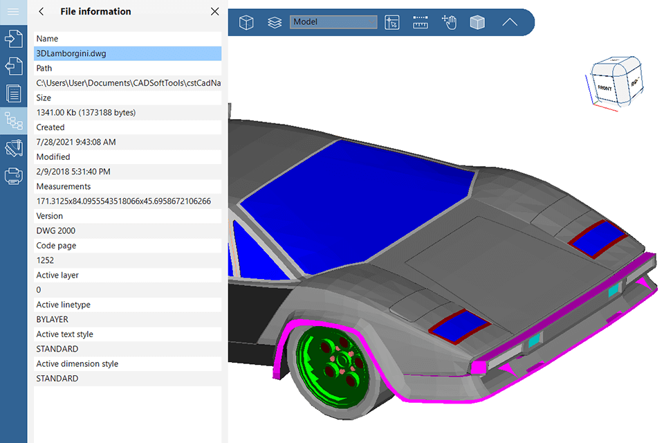 3d 界面 cst cad navigator 中的模型管理