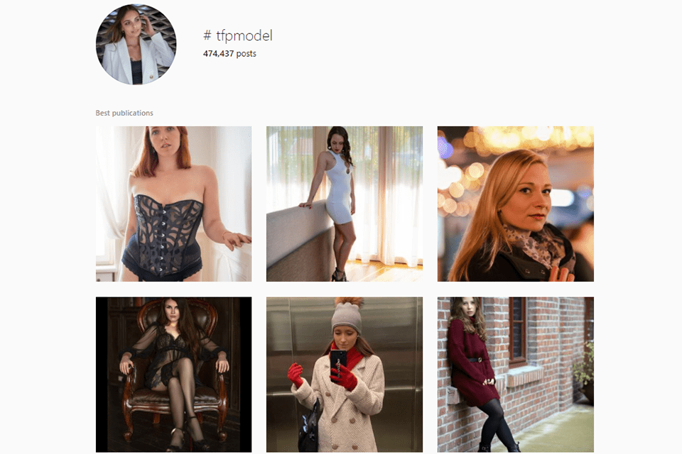 modeling photography instagram