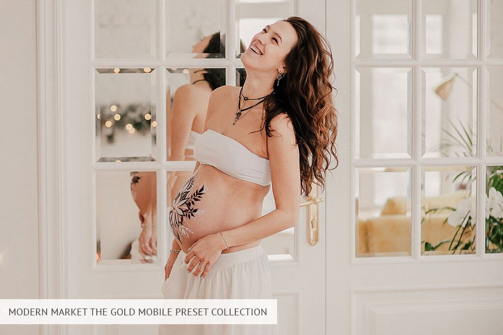 modern market the gold mobile preset collection