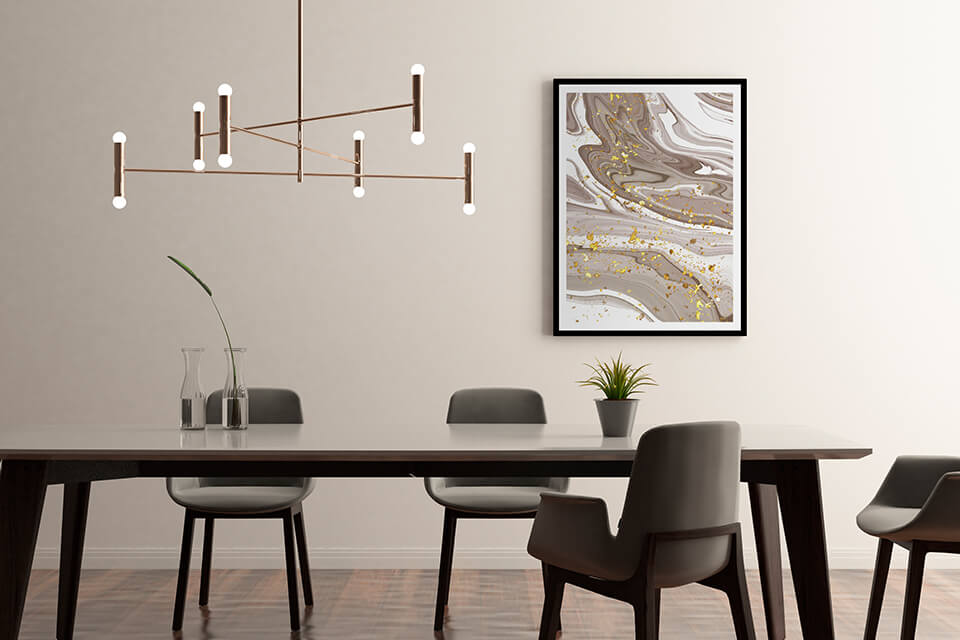 modern style in interior design sculptural lighting