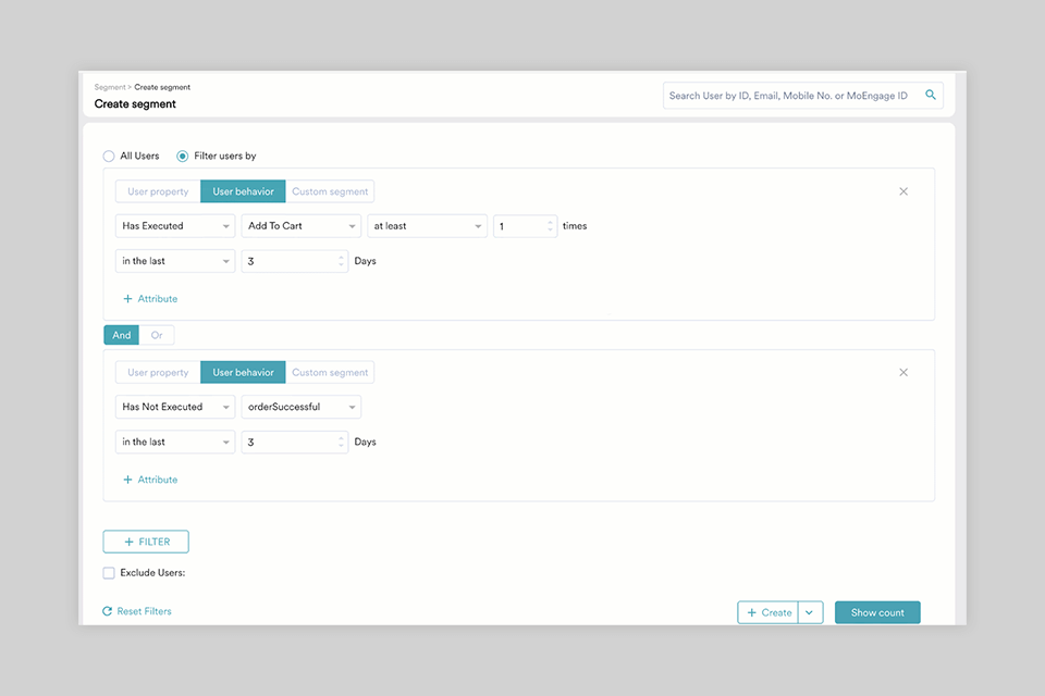 moengage user segmentation