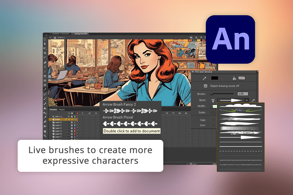 adobe animate drawing tools
