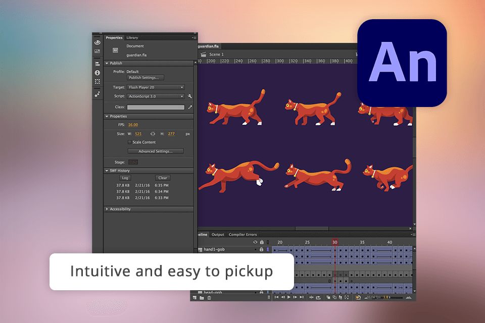 adobe animate interface