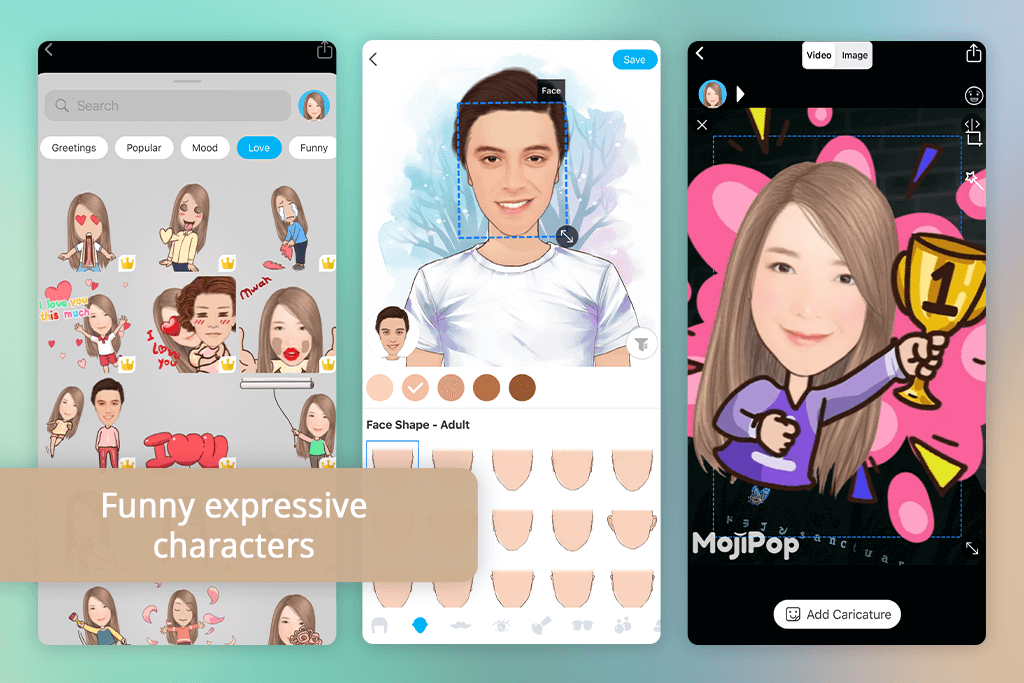 mojipop avatar app