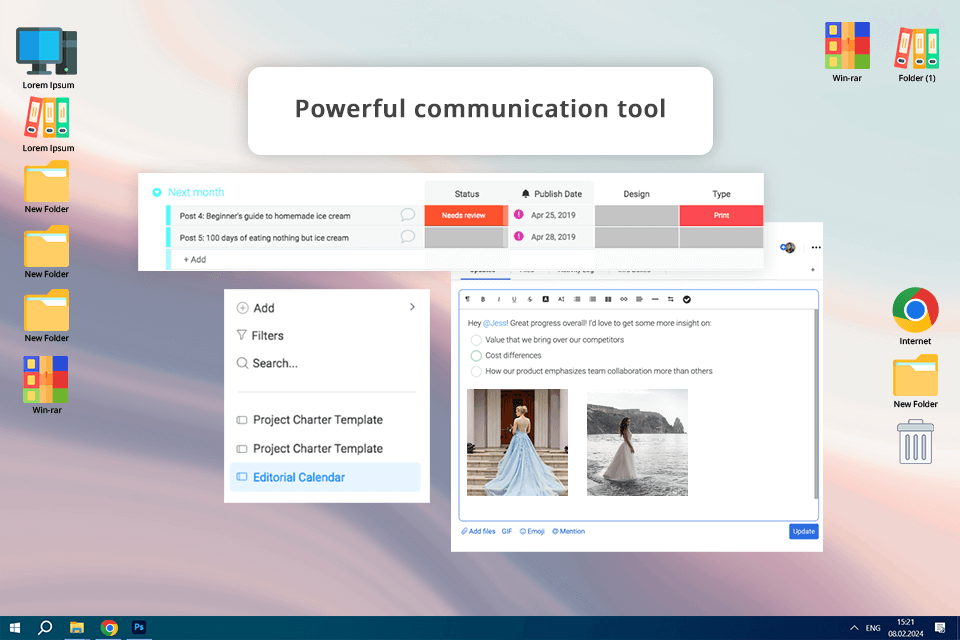 monday com project management software for video production interface
