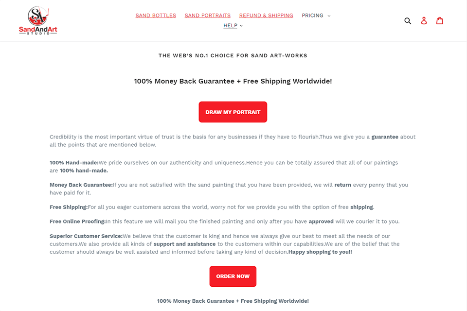 money back sand paintings from photos sandandart review