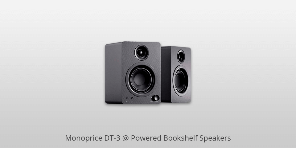 monoprice dt-3 powered bookshelf speakers