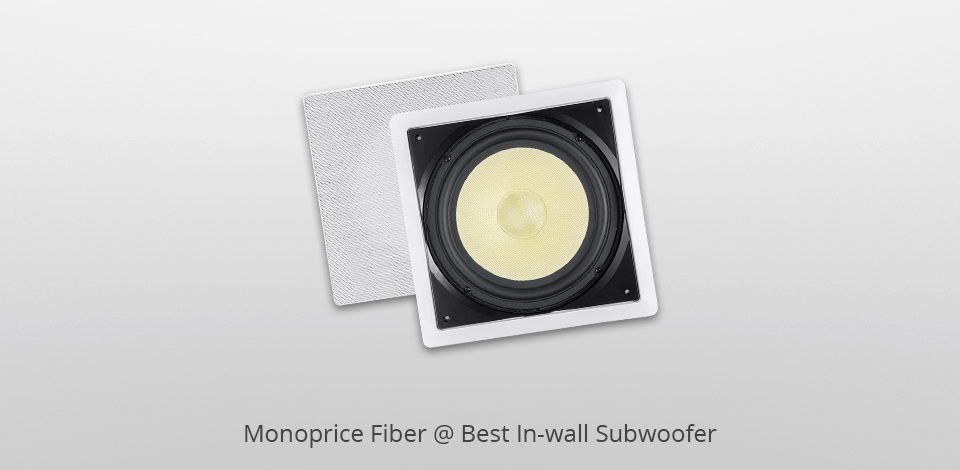 monoprice fiber in wall subwoofers