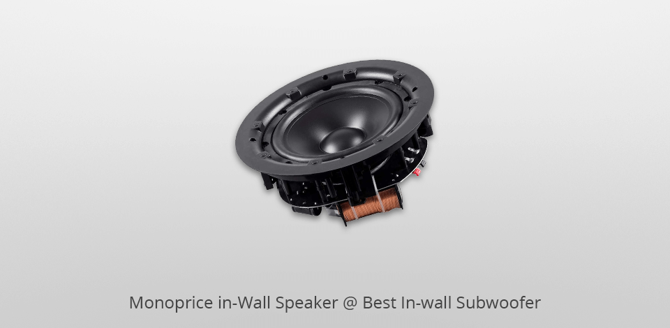 monoprice in-wall speaker in wall subwoofers
