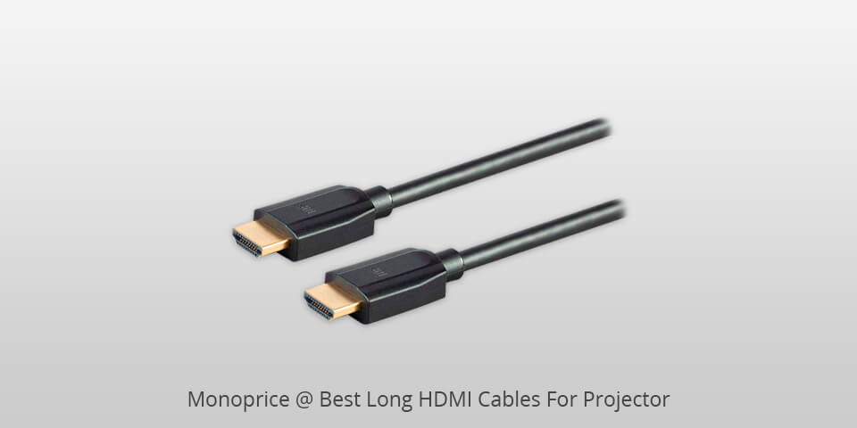 monoprice long hdmi cable for projector