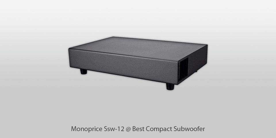 monoprice ssw-12 compact subwoofers