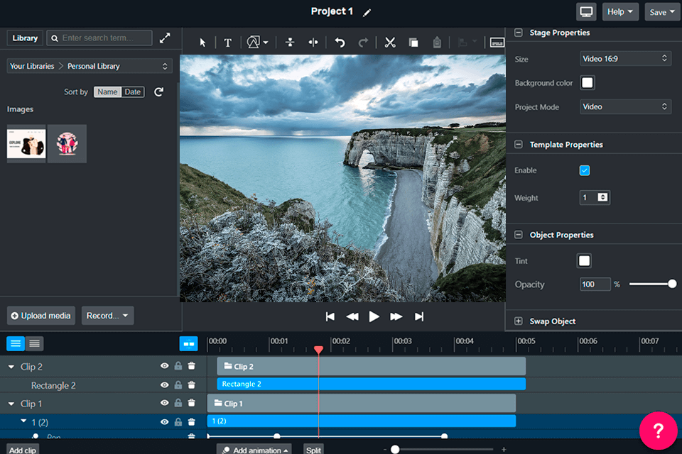 moovly free promo video maker interface