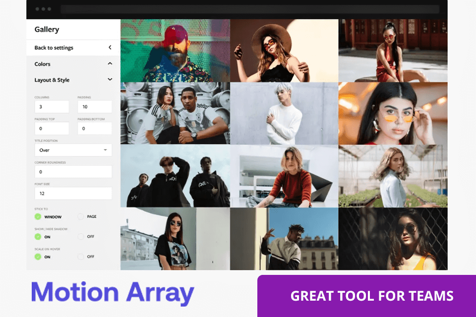 motion array tools