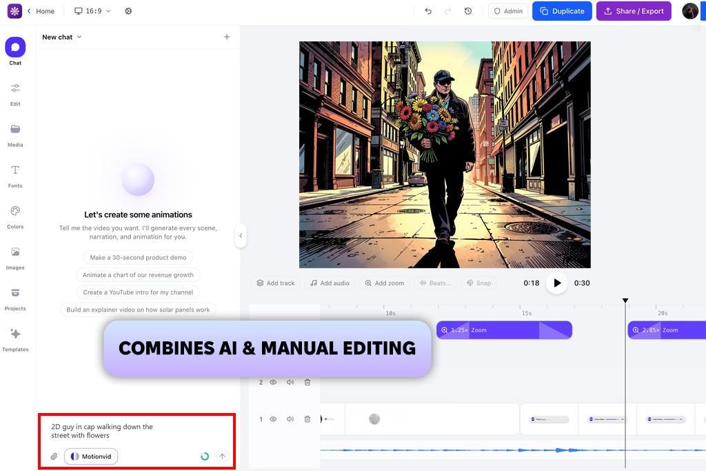 motionvid ai motion graphics generator