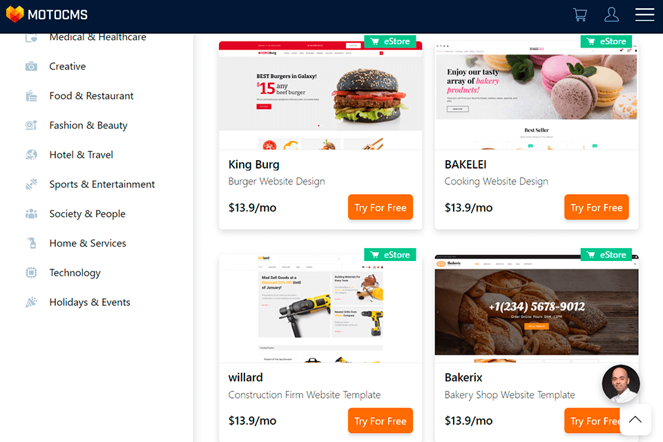motocms e-commerce templates