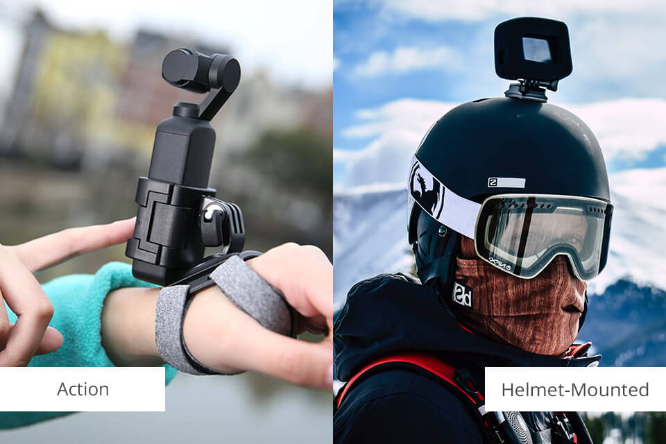 motorbike helmet cameras types