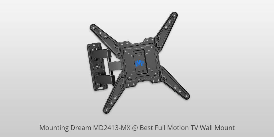 15 Best Full Motion TV Wall Mounts In 2024   Mounting Dream Md2413 Mx Full Motion Tv Wall Mount 