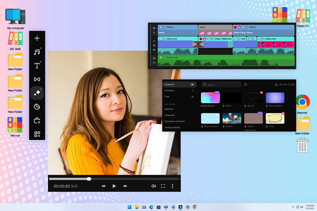 movavi ai video editor