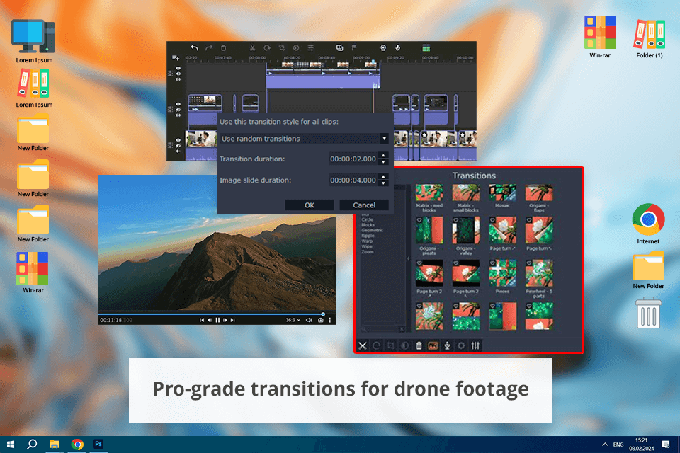 movavi drone video editing software