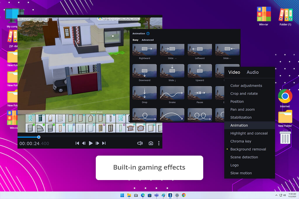 movavi free video editing software for gaming