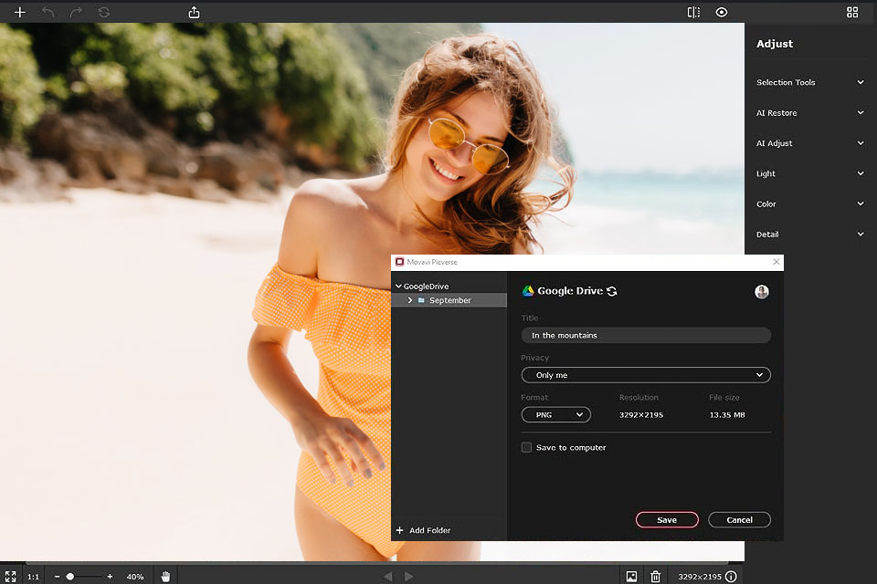 movavi photo editor photo editing app for mac interface