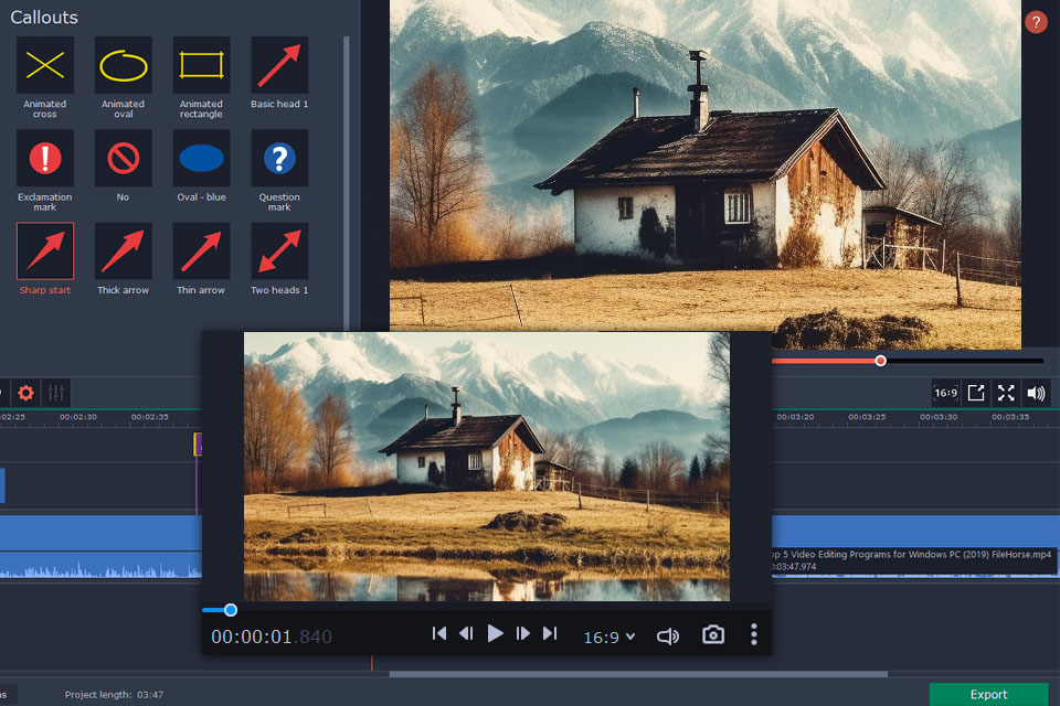movavi shotcut alternative interface