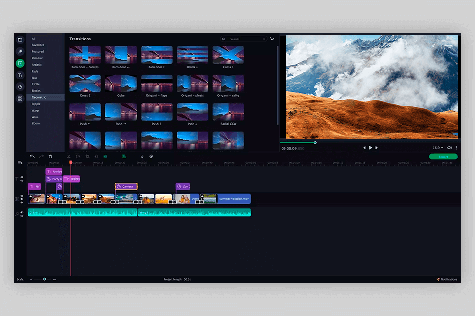 movavi slideshow maker prezi alternative interface