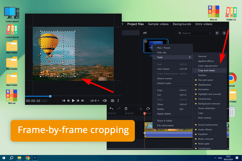 movavi video cropping software