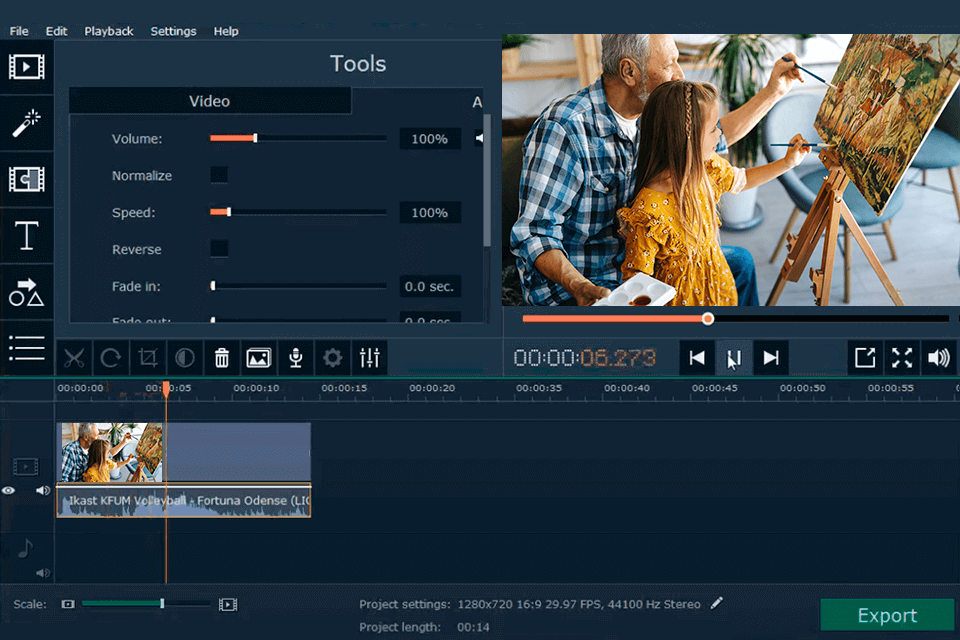برنامج movavi لتحرير الفيديو لواجهة الاطفال
