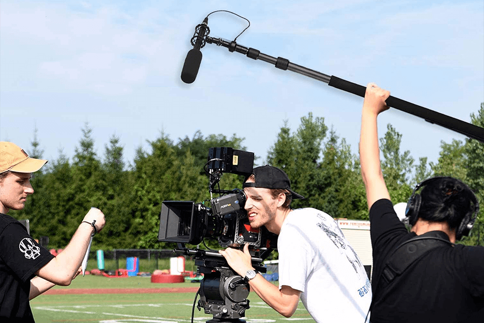 movo boom mic with pole