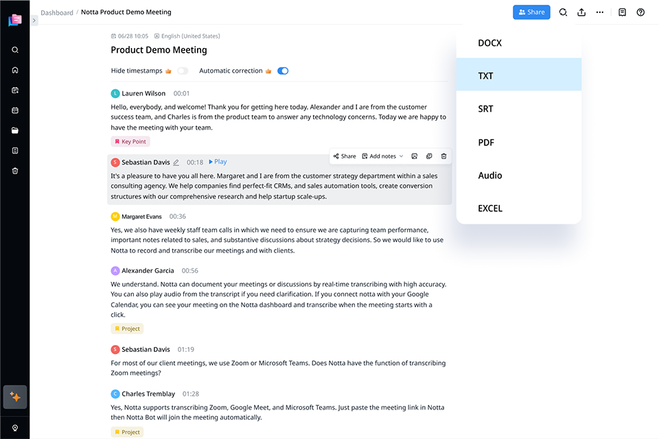 notta mp3 to text converter