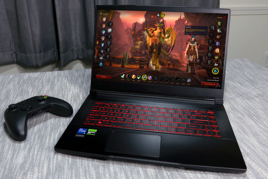 msi gf63 thin laptop for world of warcraft