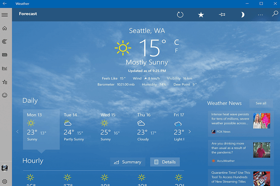 download msn weather app for windows 10