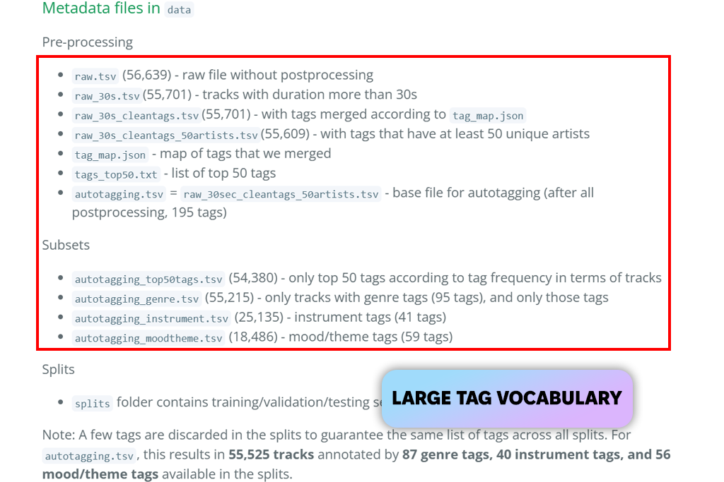 mtg-jamendo music dataset for machine learning