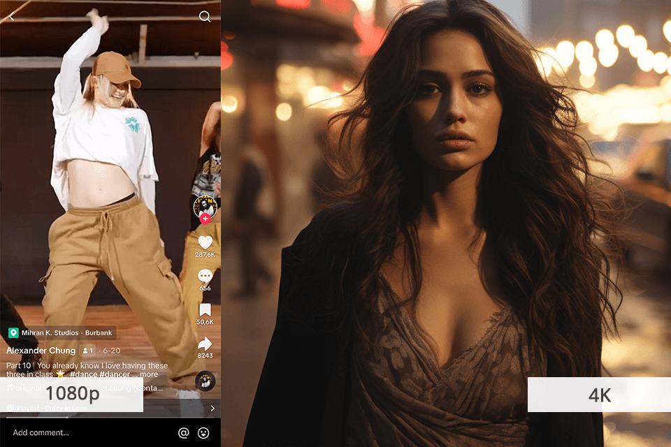 music video camera resolution