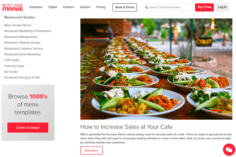 musthavemenus help center