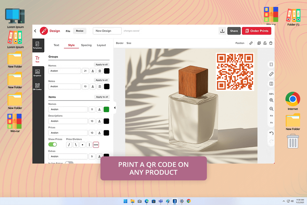 musthavemenus dynamic qr code generator interface