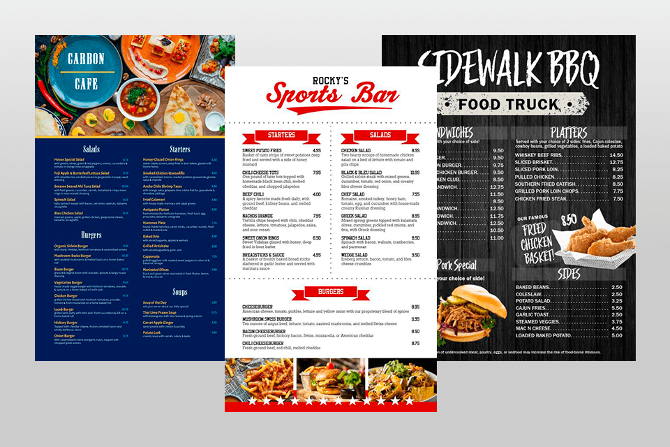 musthavemenus templates