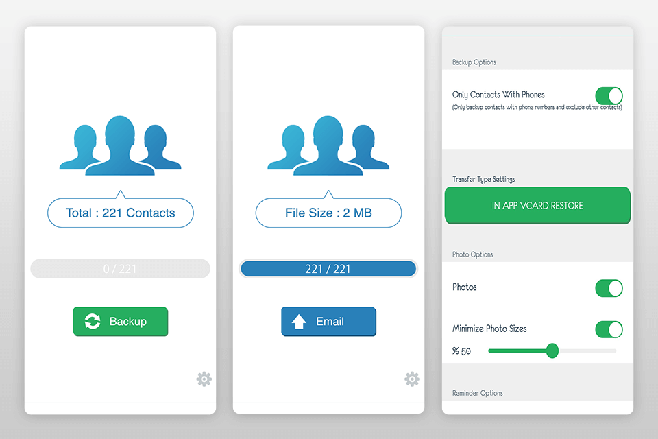 my contacts backup contacts apps for iphone interface