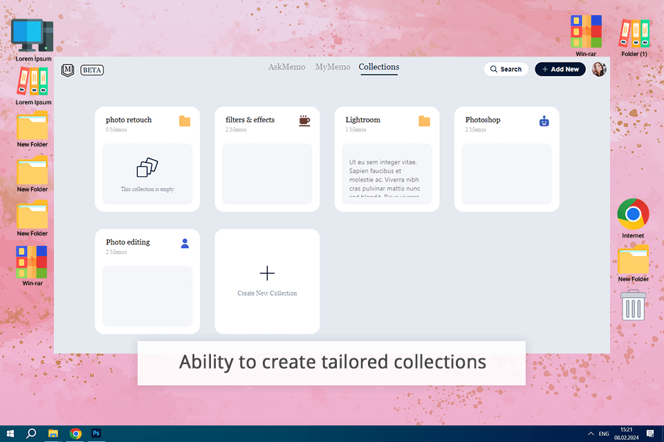 mymemo ai tailored collections