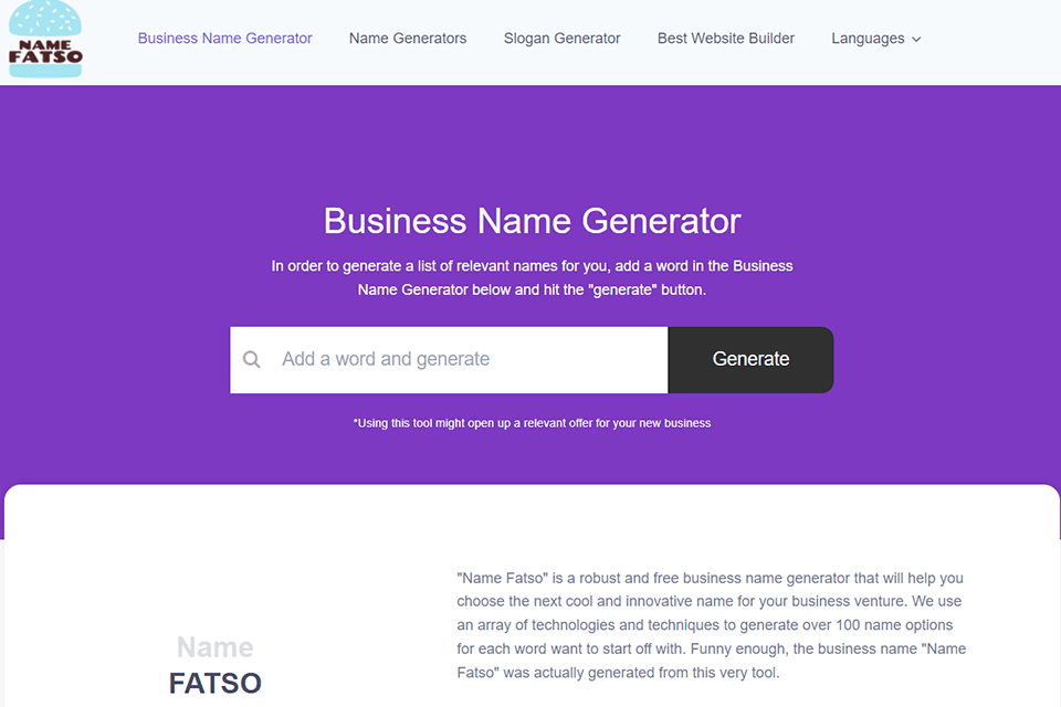 name fatso interface