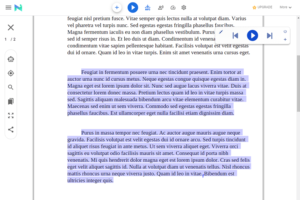 naturalreader best text to speech converter interface
