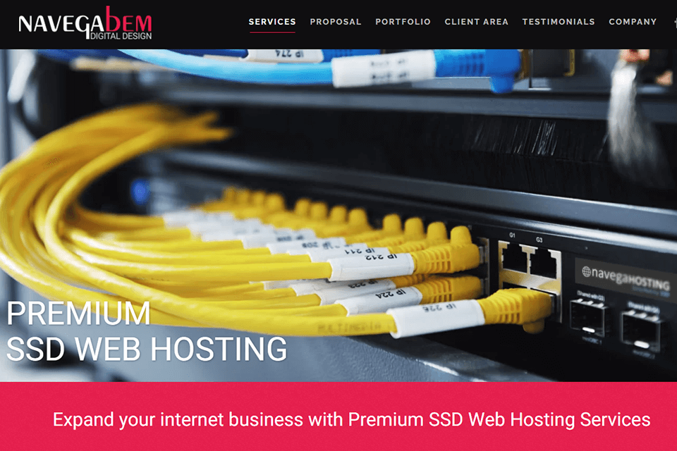 navega bem wordpress hosting service website