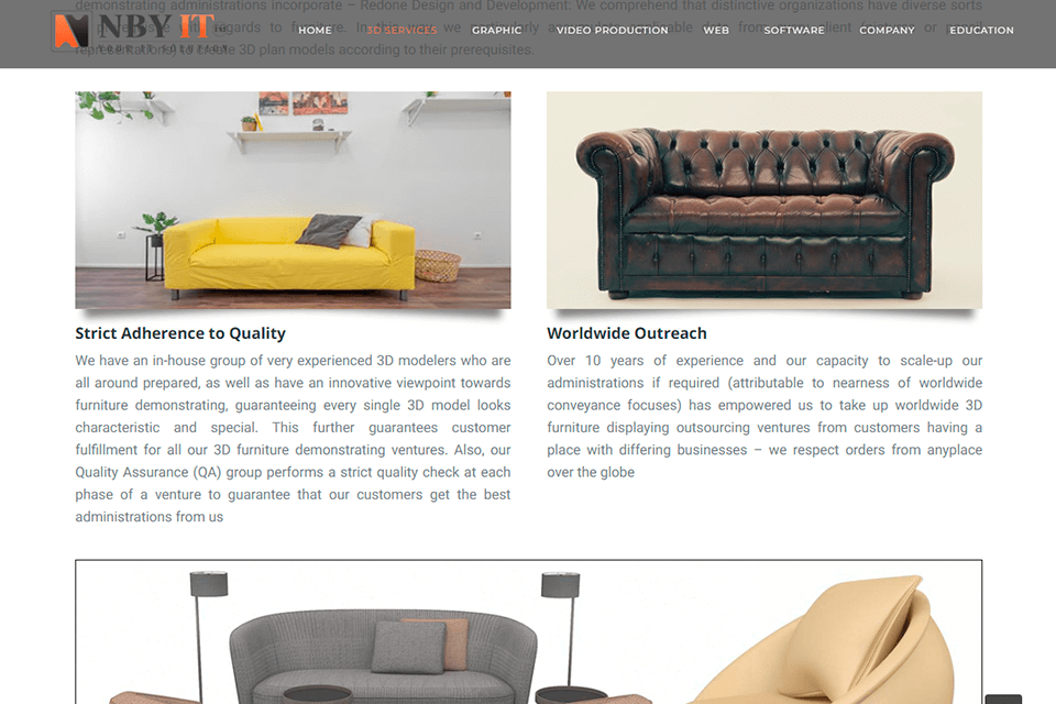 nby it solution 3d modeling company interface