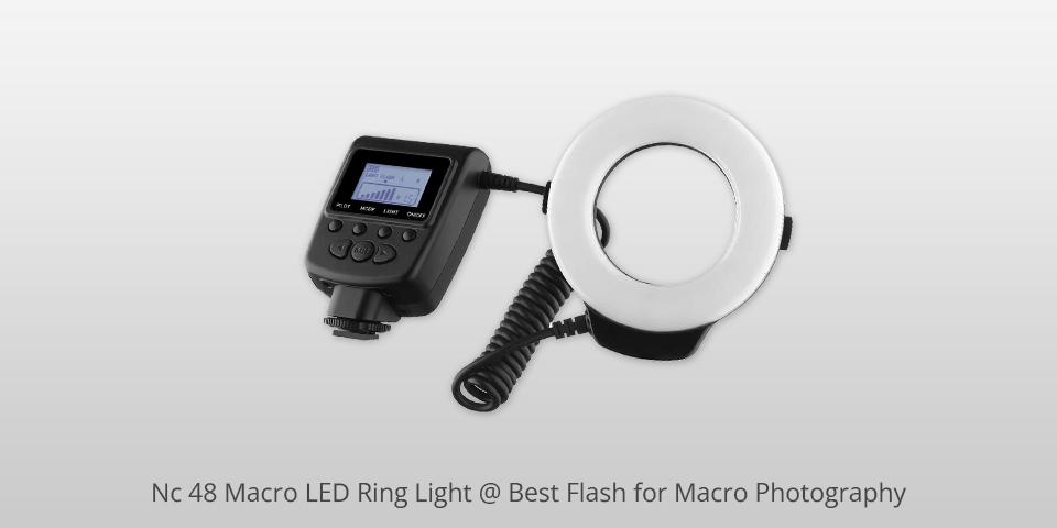 nc 48 macro led ring light flash for macro photography