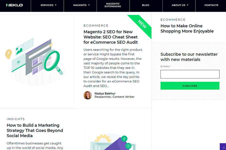 neklo magento development